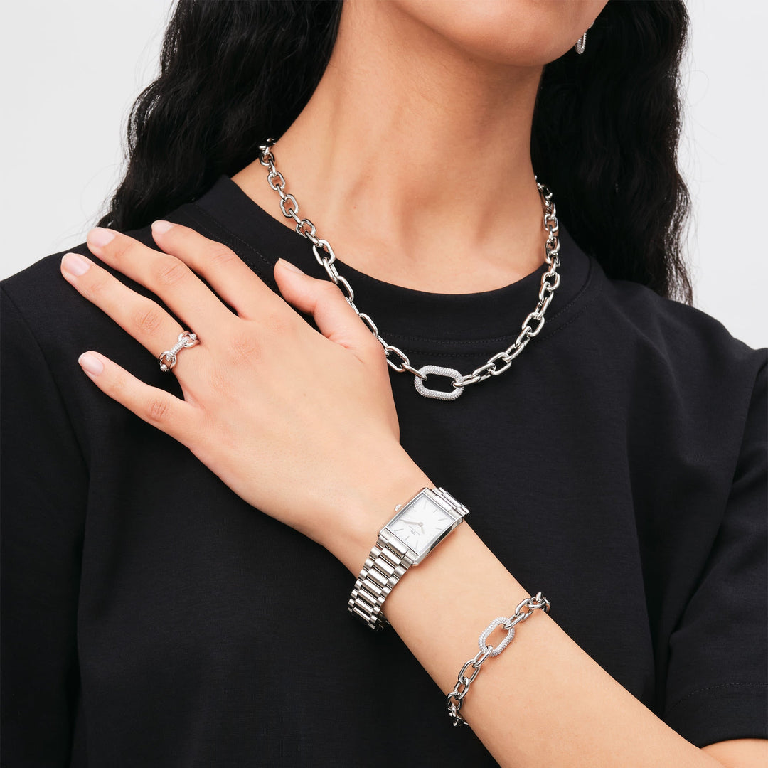 Bound 32x22 3-Link S White Watch