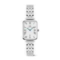 Daniel Wellington Quadro Roman Numerals Date 5-link Silver