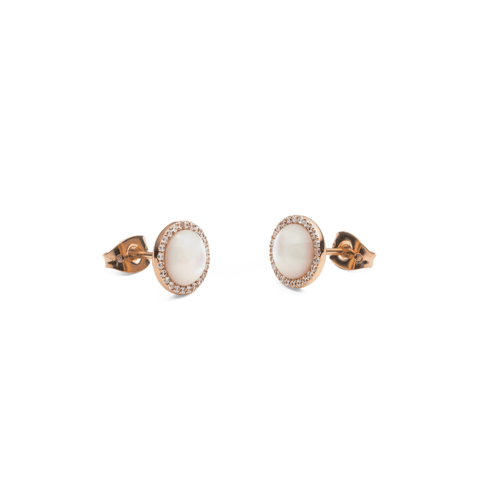 Daniel Wellington Audrey Earrings Mother of Pearl Rose Gold