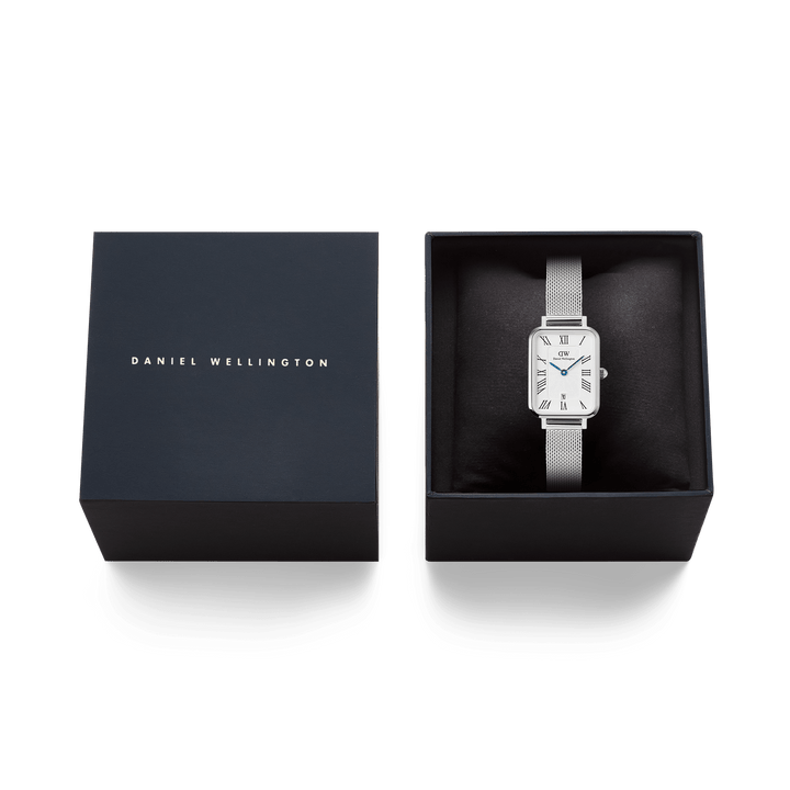 Daniel Wellington Quadro Sterling  Roman Numerals Date