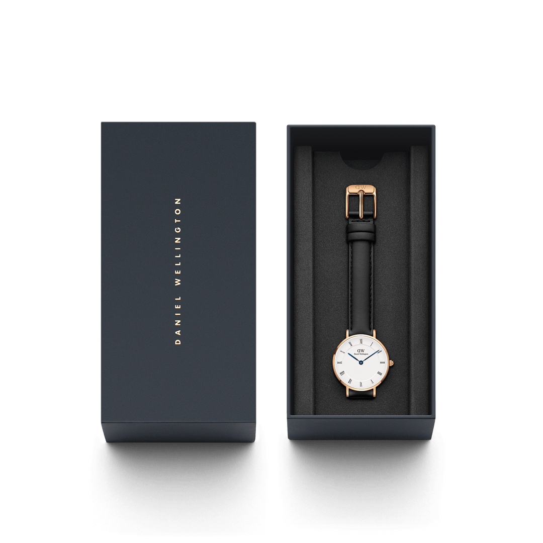 Daniel Wellington Petite Roman Numerals 28 Sheffield RG White Watch
