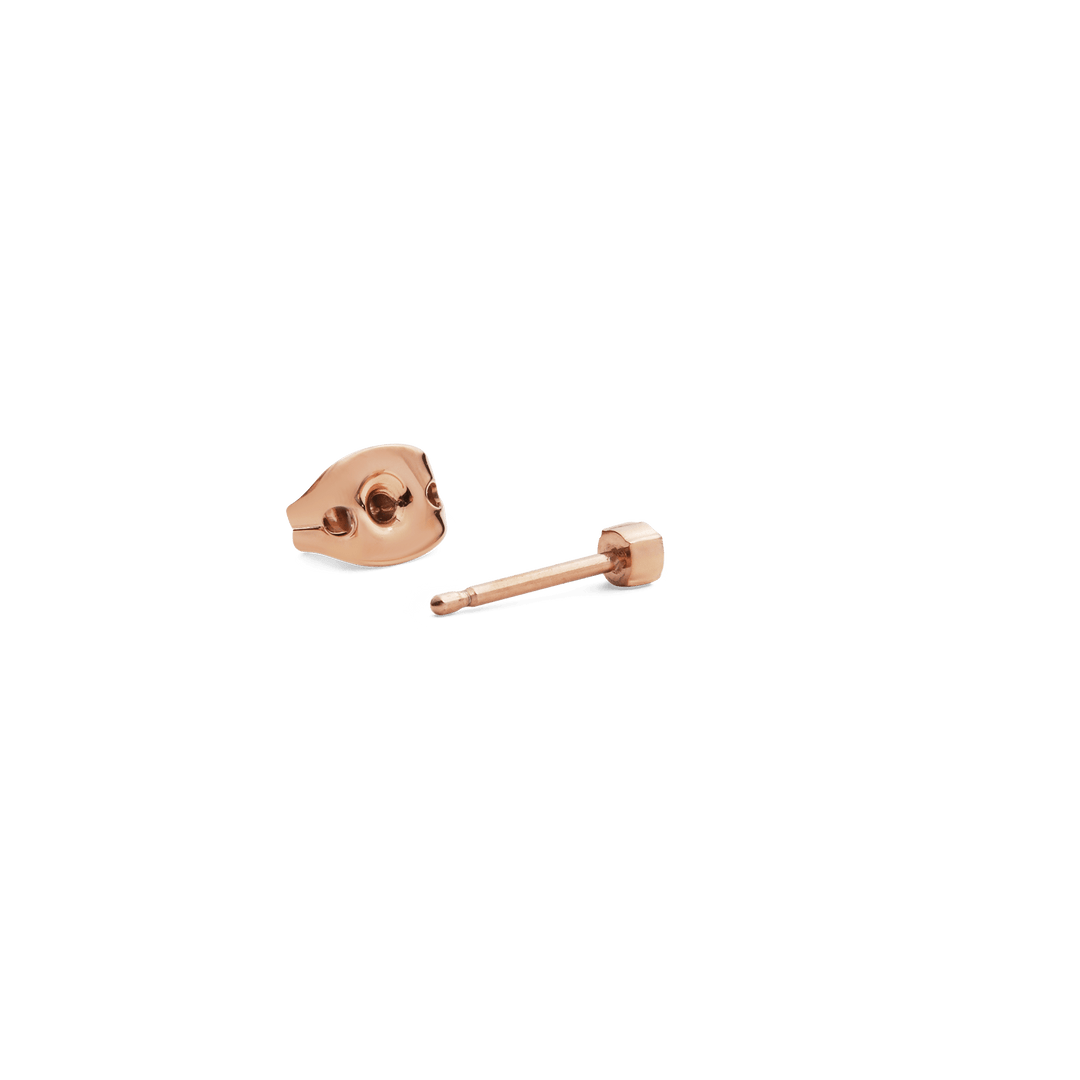 Crystal Single Stud Rose Gold