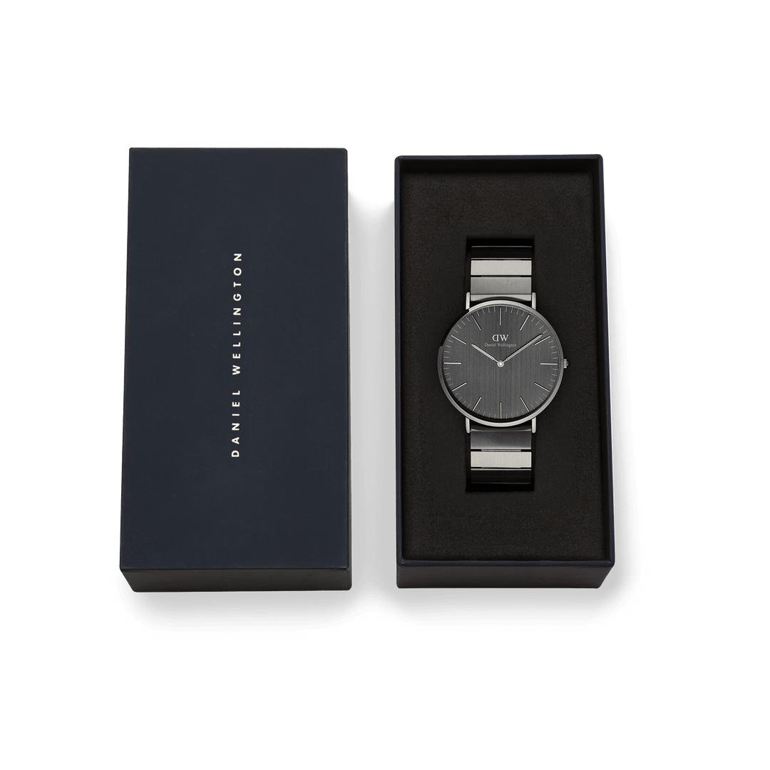 Classic Piano Link Graphite Unitone Watch