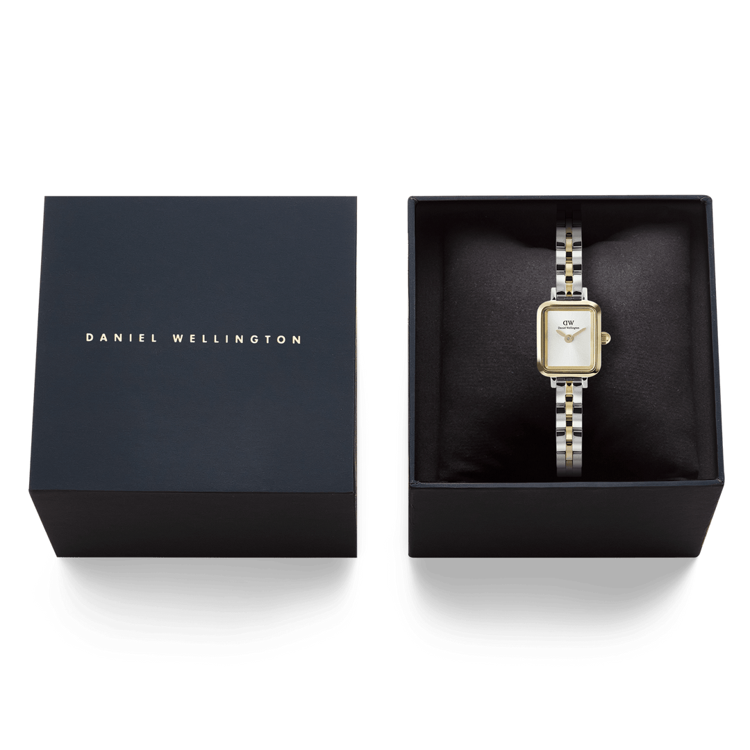 Daniel Wellington Quadro Mini Arch 3-Link Two Tone Gold | The Jewellery Boutique