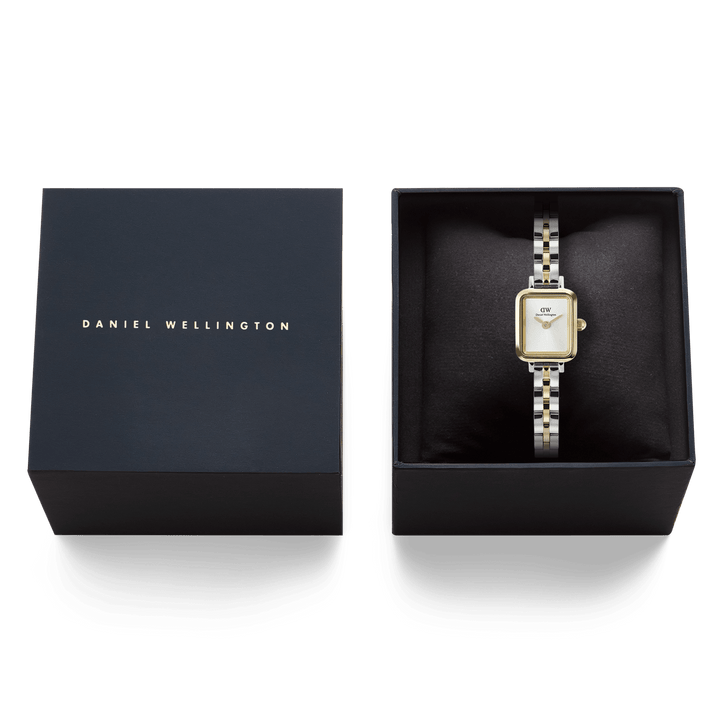 Daniel Wellington Quadro Mini Arch 3-Link Two Tone Gold | The Jewellery Boutique