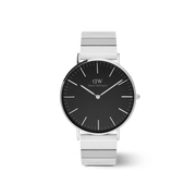 Daniel Wellington Classic Piano Link Onyx Silver Watch