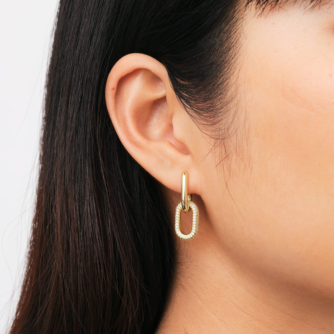 Crystal Link Earrings G