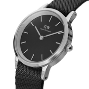 Daniel Wellington Iconic 40mm Nato Silver & Black