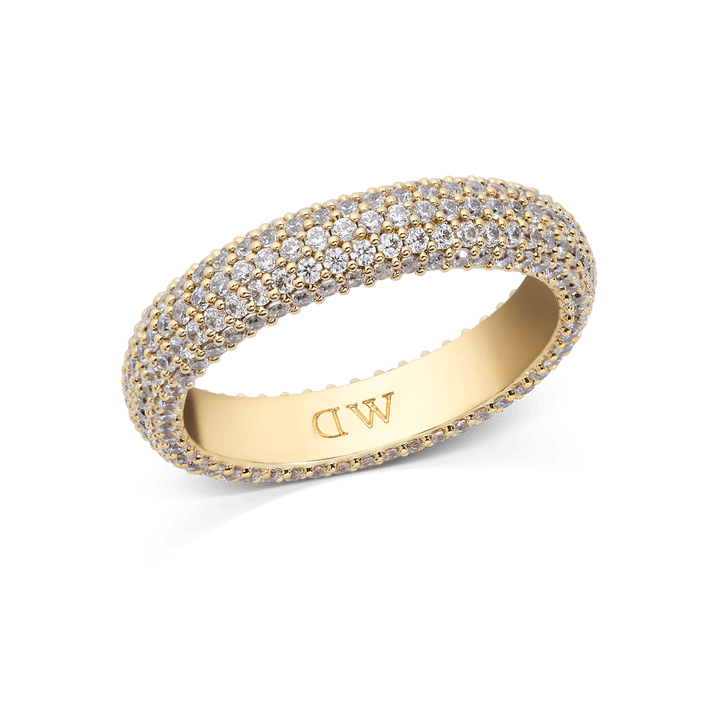 Pave Ring Gold 5 mm