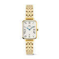 Daniel Wellington Quadro  Roman Numerals Date 5-link Gold