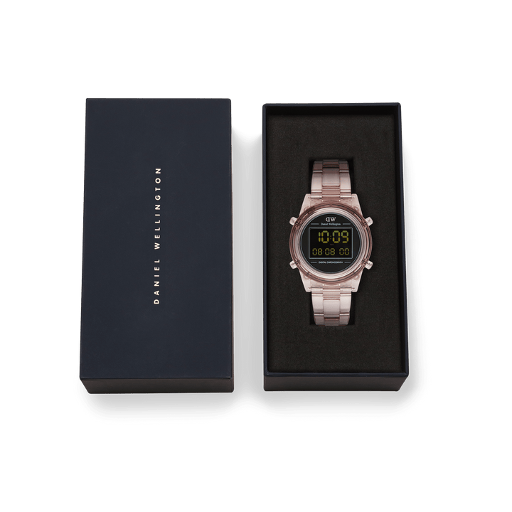 Daniel Wellington Retro Digital Dark Pink Watch