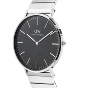 Daniel Wellington Classic Piano Link Onyx Silver Watch