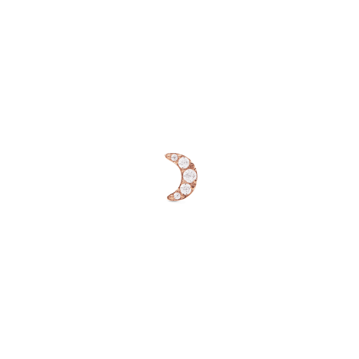 Daniel Wellington Crystal Moon Stud Rose Gold