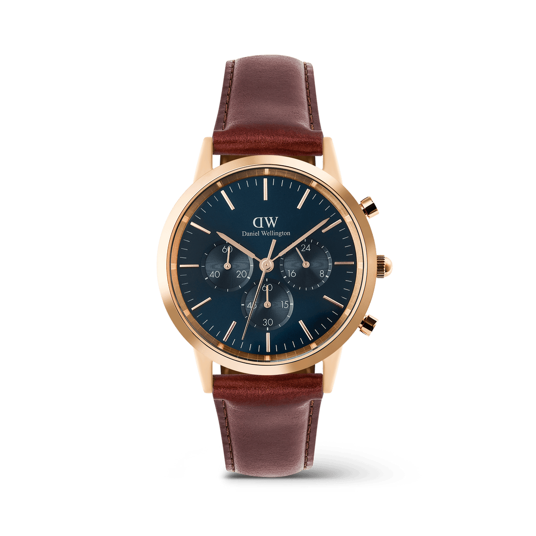 Daniel Wellington Iconic Chronog 42 Mawes Rose Gold & Arctic Sunray Watch