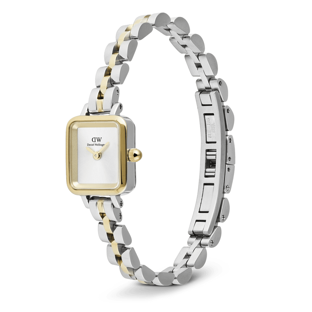Daniel Wellington Quadro Mini Arch 3-Link Two Tone Gold | The Jewellery Boutique