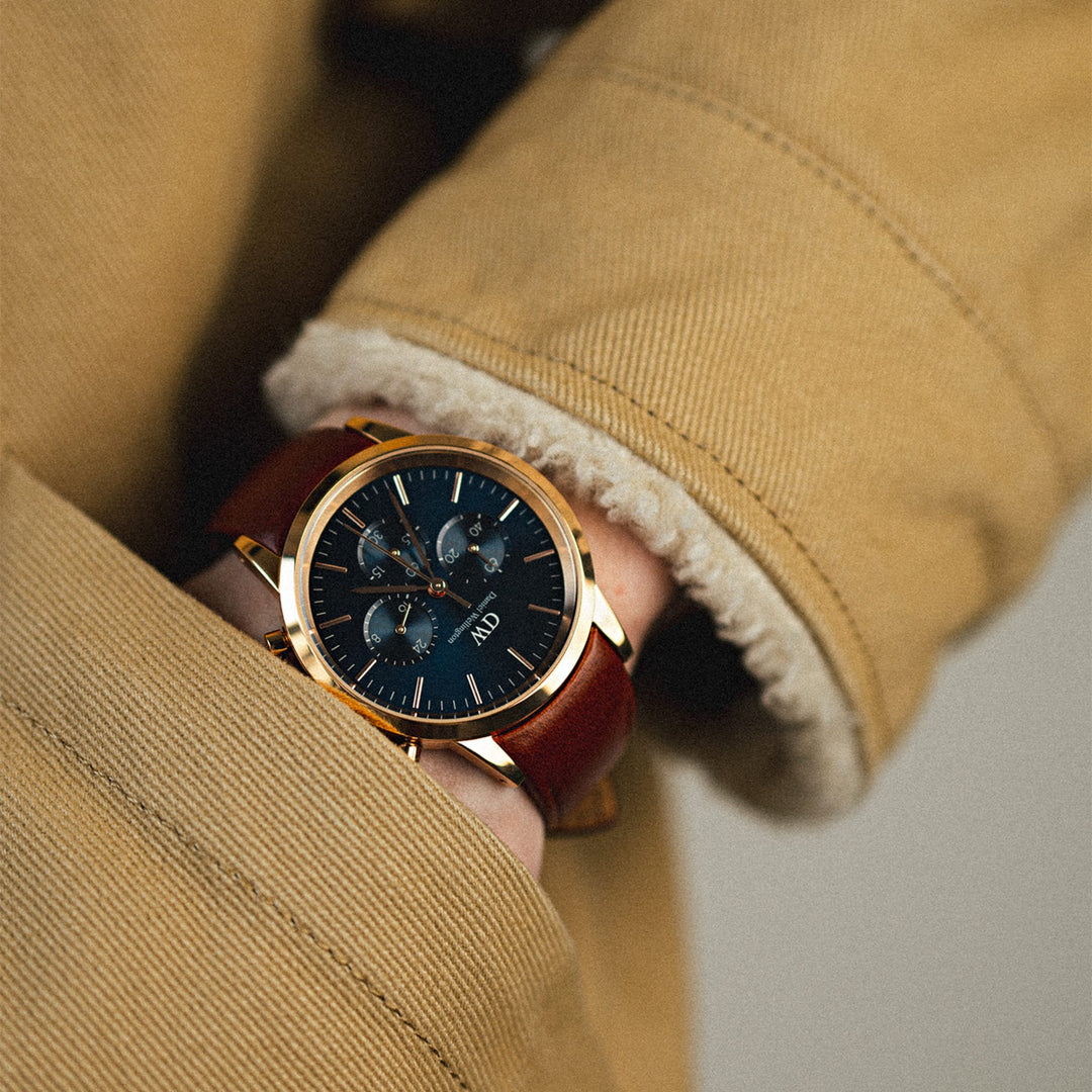 Daniel Wellington Iconic Chronog 42 Mawes Rose Gold & Arctic Sunray Watch