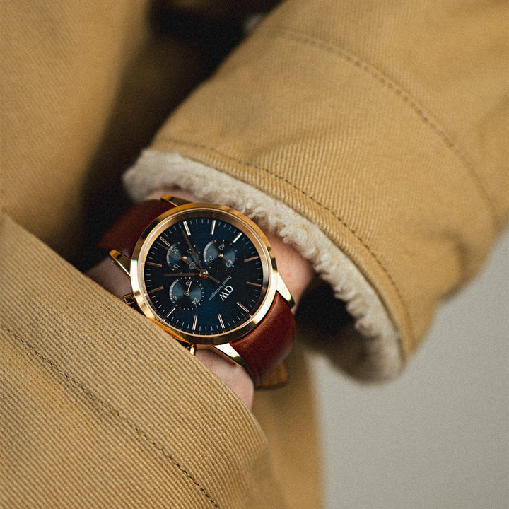 Daniel Wellington Iconic Chronog 42 Mawes Rose Gold & Arctic Sunray Watch