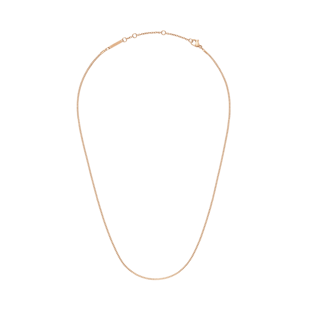 Daniel Wellington Elan Box Chain Necklace Short Rose Gold