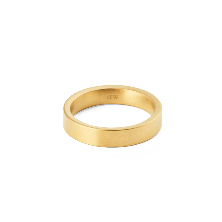 Daniel Wellington Line Ring Brushed Gold 4.5mm | The Jewellery Boutique