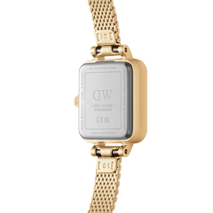 Daniel Wellington Quadro Mini 15x18 Evergold G White Watch