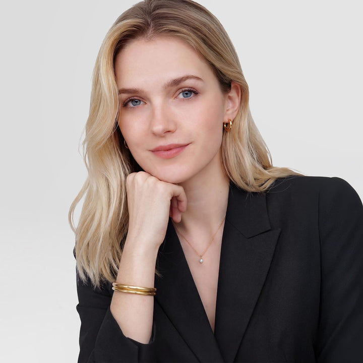 Daniel Wellington Arch Cuff Gold 6mm | The Jewellery Boutique