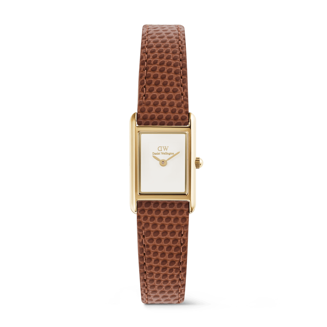 Daniel Wellington Bound Mini Light Brown Lizard Gold | The Jewellery Boutique