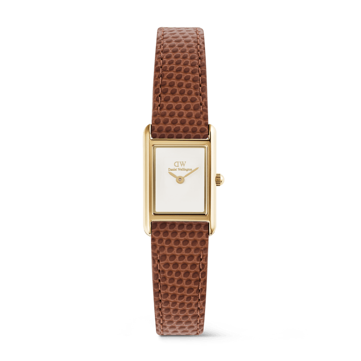 Daniel Wellington Bound Mini Light Brown Lizard Gold | The Jewellery Boutique