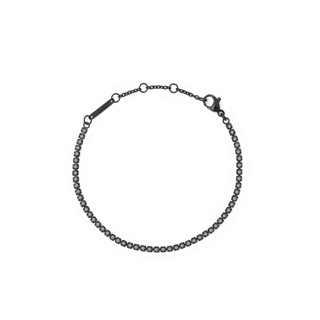 Black Crystal Tennis Bracelet