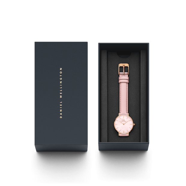 Daniel Wellington Petite 28 Pink Leather & Rose Gold Mother of Pearl Watch