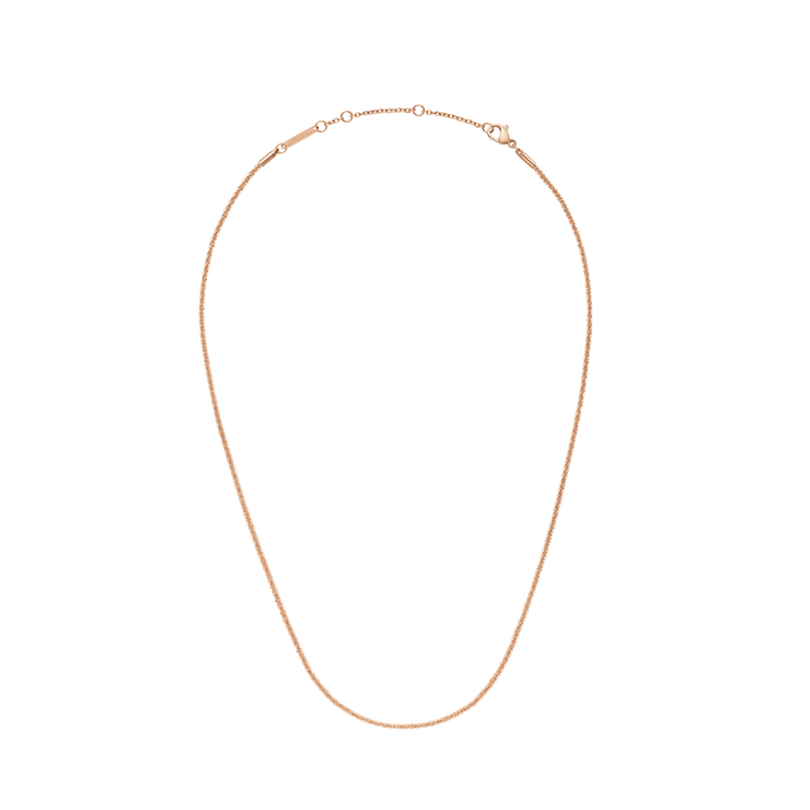 Daniel Wellington Elan Twisted Chain Necklace Short Rose Gold