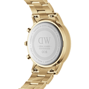 Daniel Wellington Iconic Chronograph 42 Link Gold & White Sunray Watch