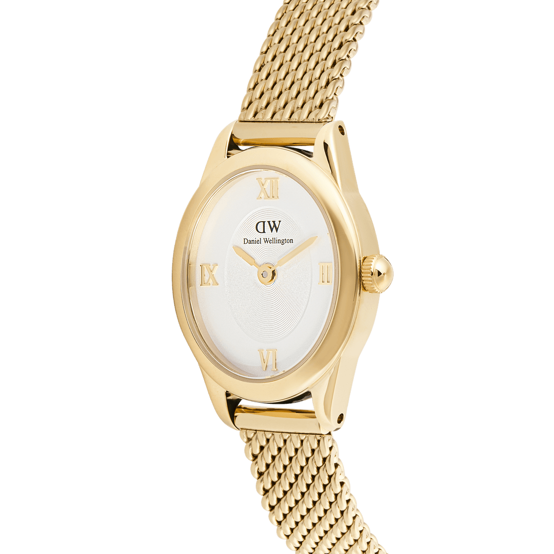 Daniel Wellington Ophelia Mini Mesh White Gold | The Jewellery Boutique