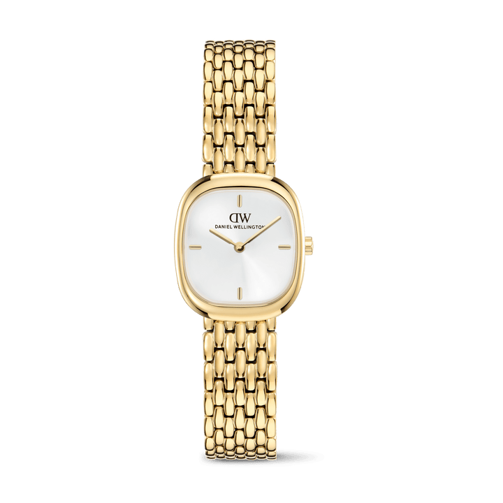 Daniel Wellington Corta White Grain-Link Gold