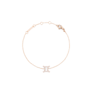 Daniel Wellington Crystal Zodiac Chain Bracelet Rose Gold