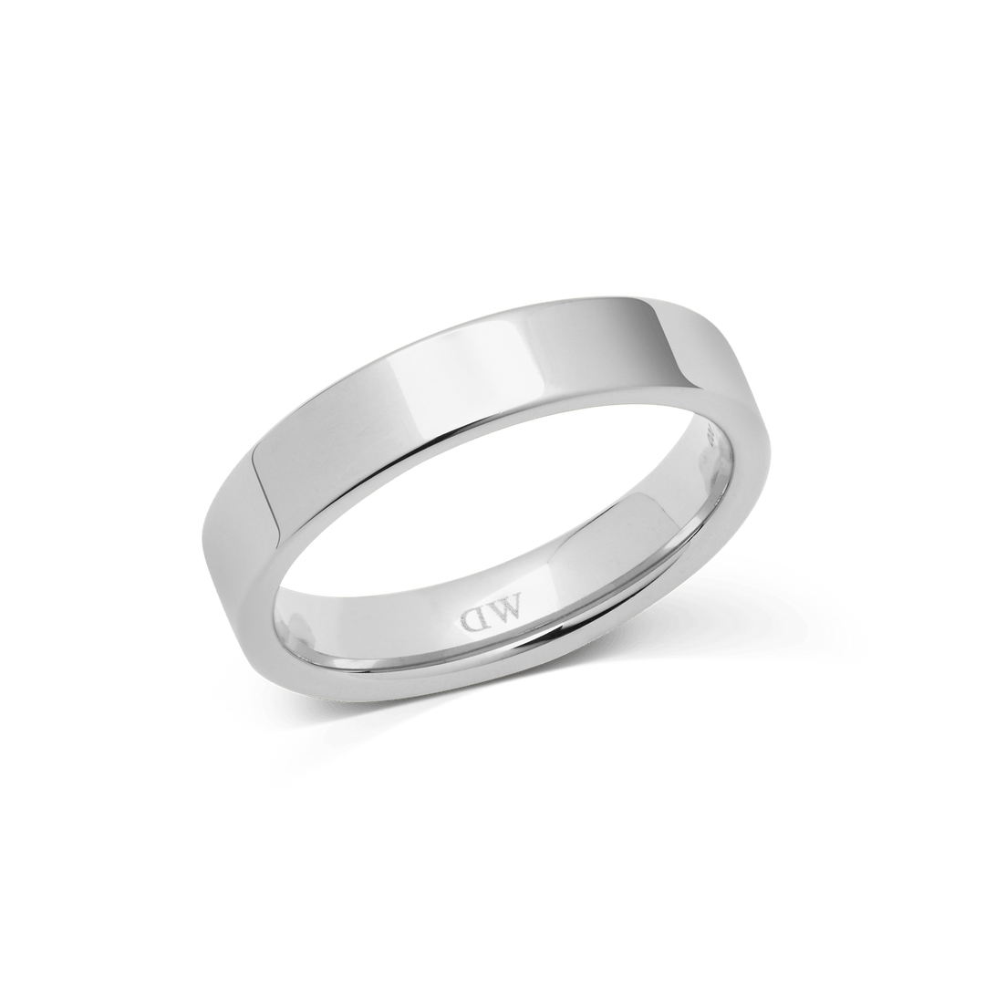 Daniel Wellington Line Ring Polished Silver 4.5mm | The Jewellery Boutique