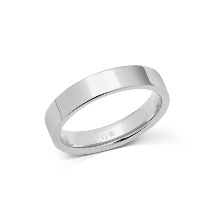Daniel Wellington Line Ring Polished Silver 4.5mm | The Jewellery Boutique