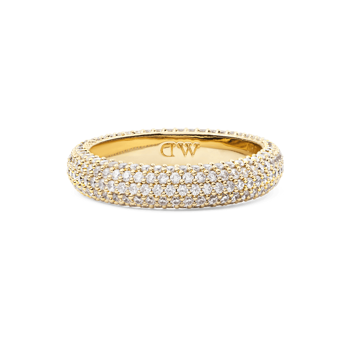 Pave Ring Gold 5 mm