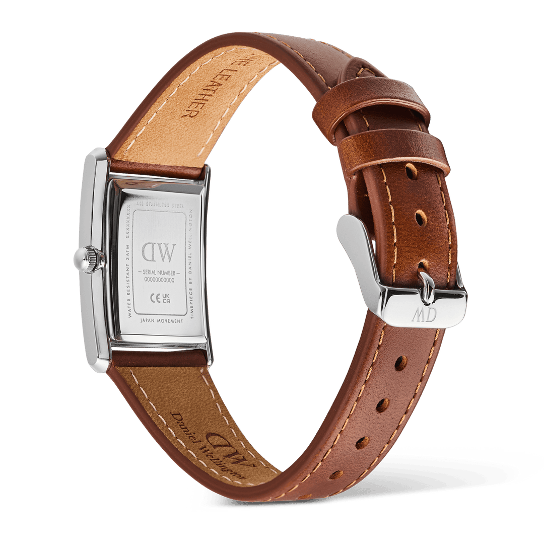 Daniel Wellington Bound Light Brown Arctic GuillochÃ© Silver | The Jewellery Boutique