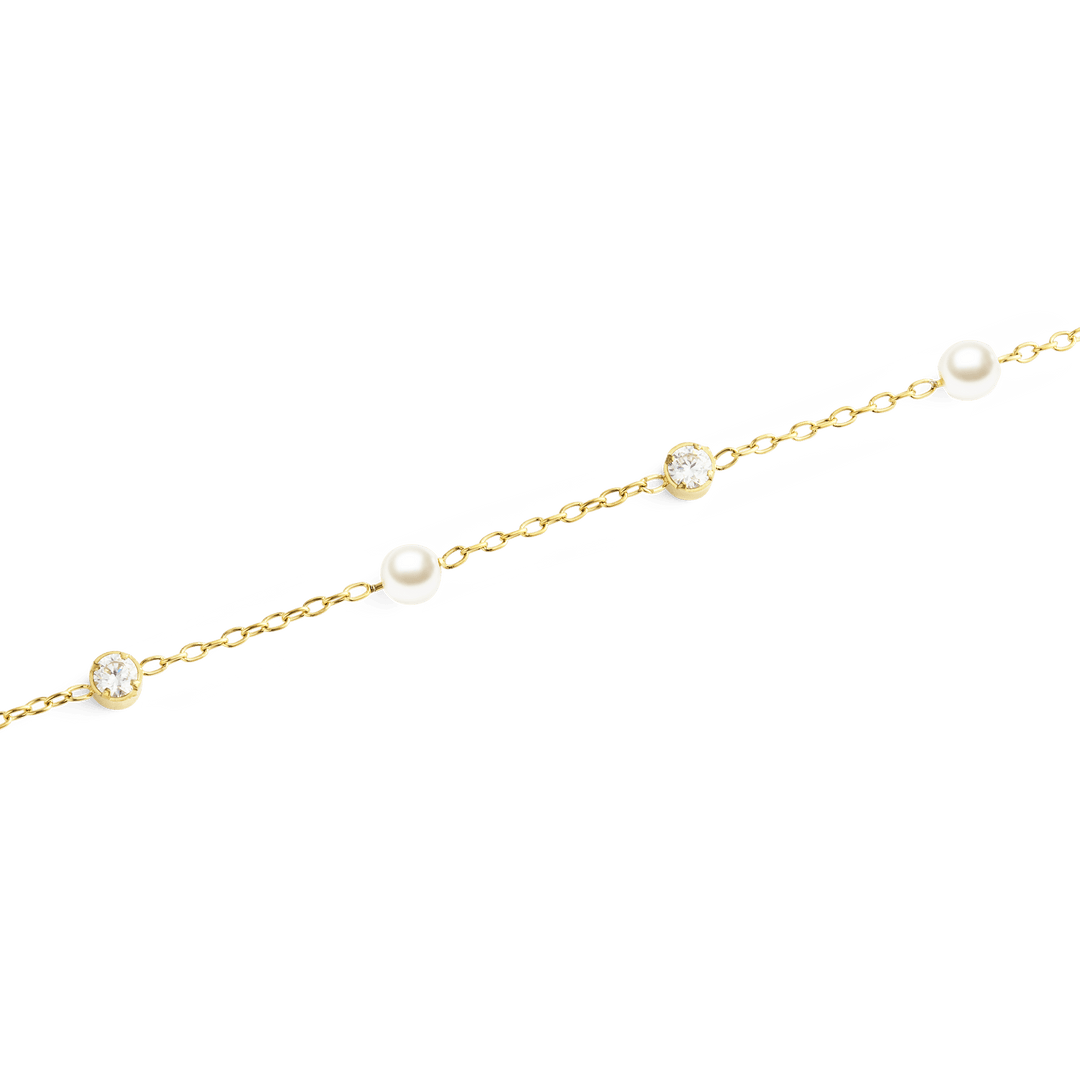 Daniel Wellington Pearl Bracelet Gold | The Jewellery Boutique