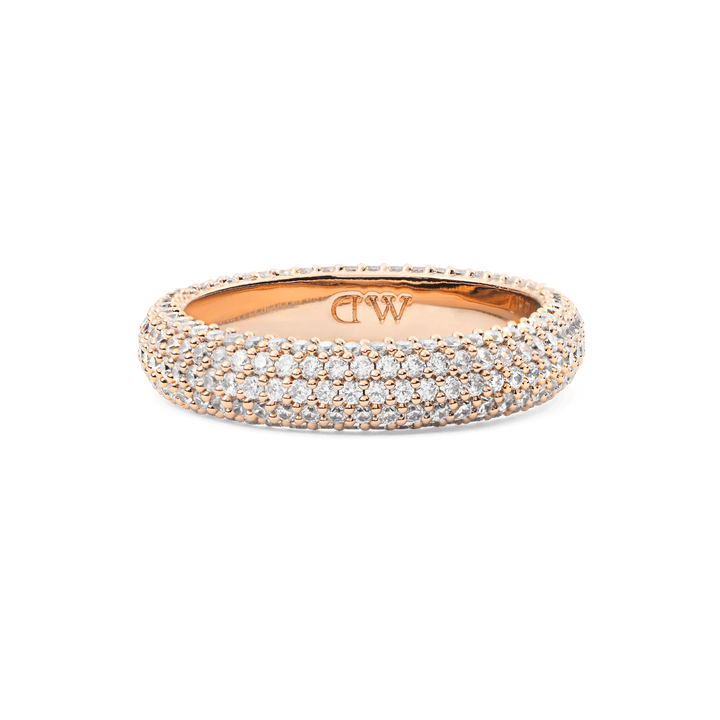 Pave Ring Rose Gold 5 mm