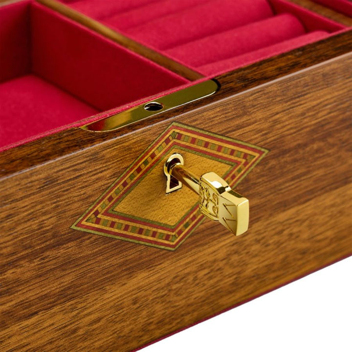 Ballet Musical Jewellery Box - Nutcracker Walnut Wood