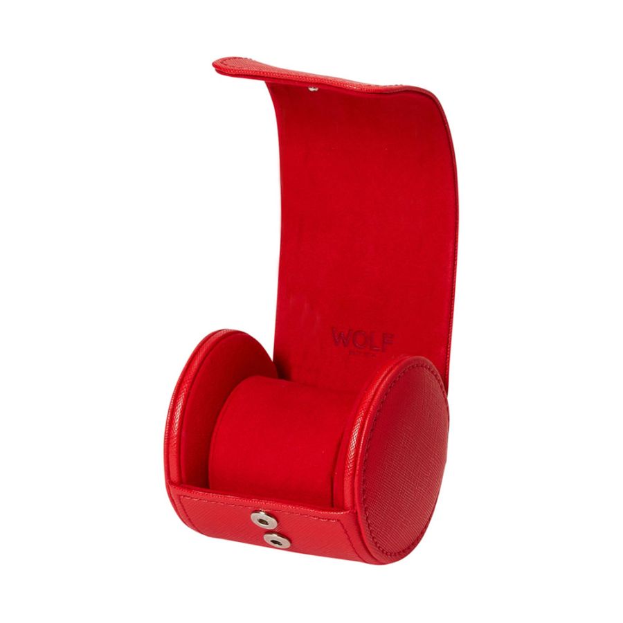 Wolf Tutti Frutti Single Watch Roll Red