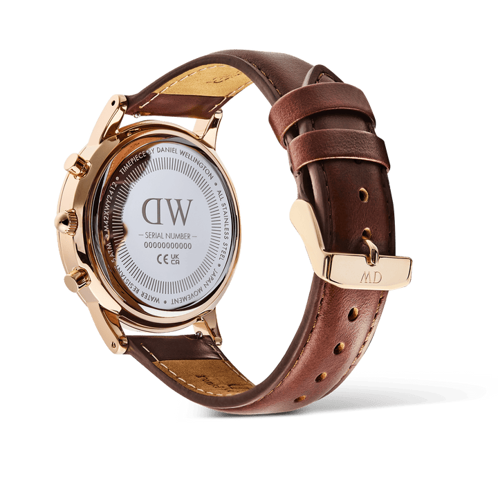 Daniel Wellington Iconic Chronog 42 Mawes Rose Gold & Arctic Sunray Watch