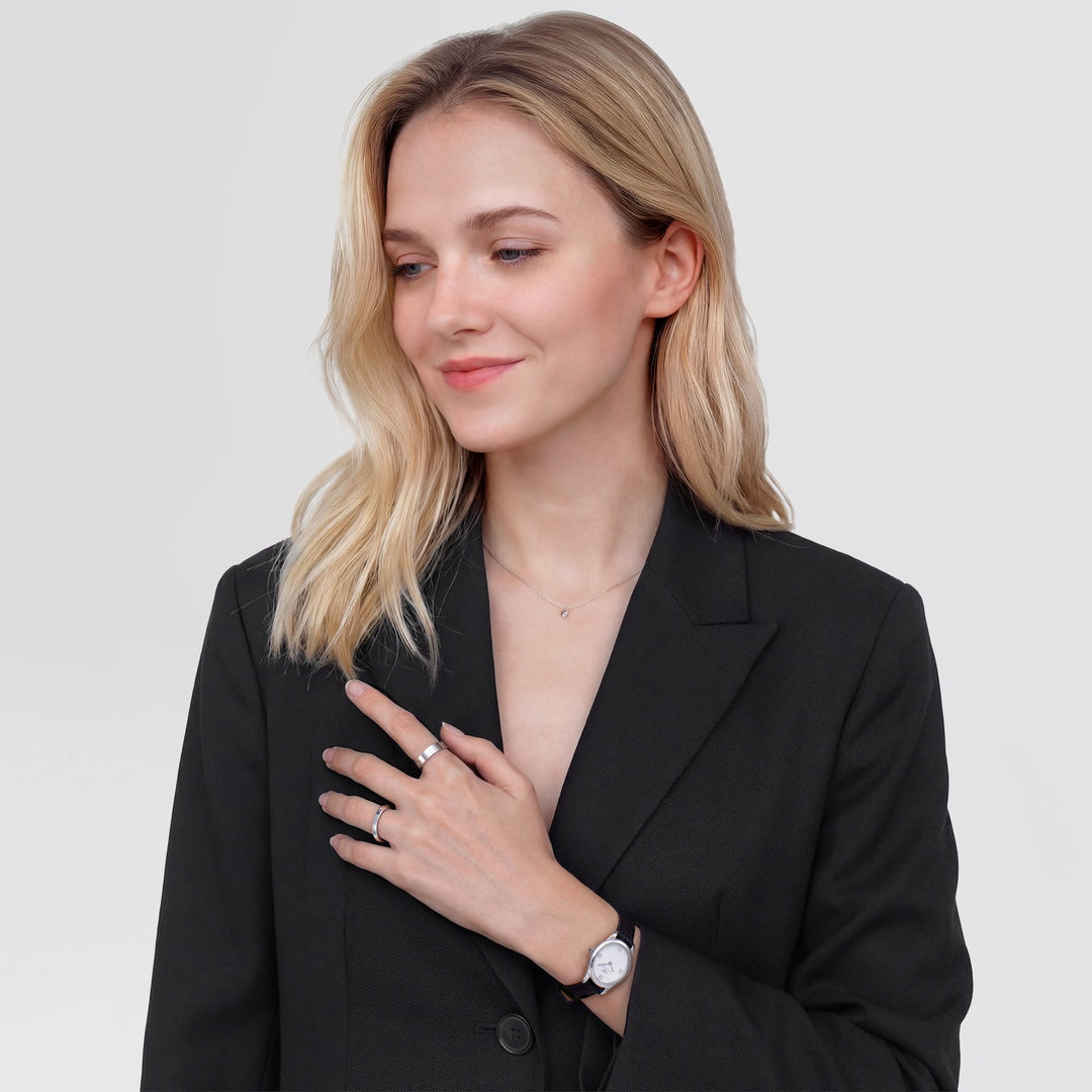 Daniel Wellington Line Ring Polished Silver 4.5mm | The Jewellery Boutique