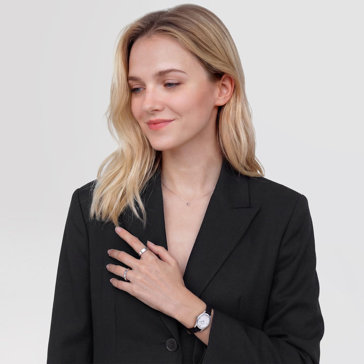 Daniel Wellington Line Ring Polished Silver 4.5mm | The Jewellery Boutique