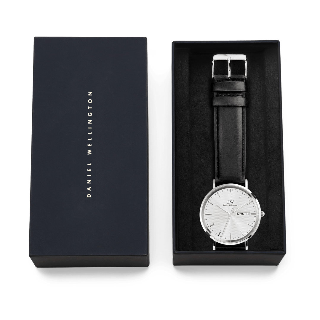 Daniel Wellington Classic Day Display Sheffield Silver Watch