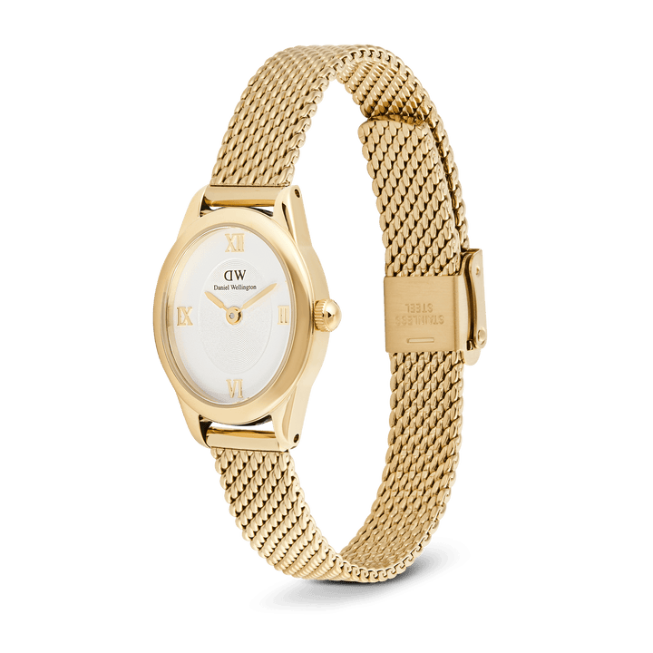 Daniel Wellington Ophelia Mini Mesh White Gold | The Jewellery Boutique