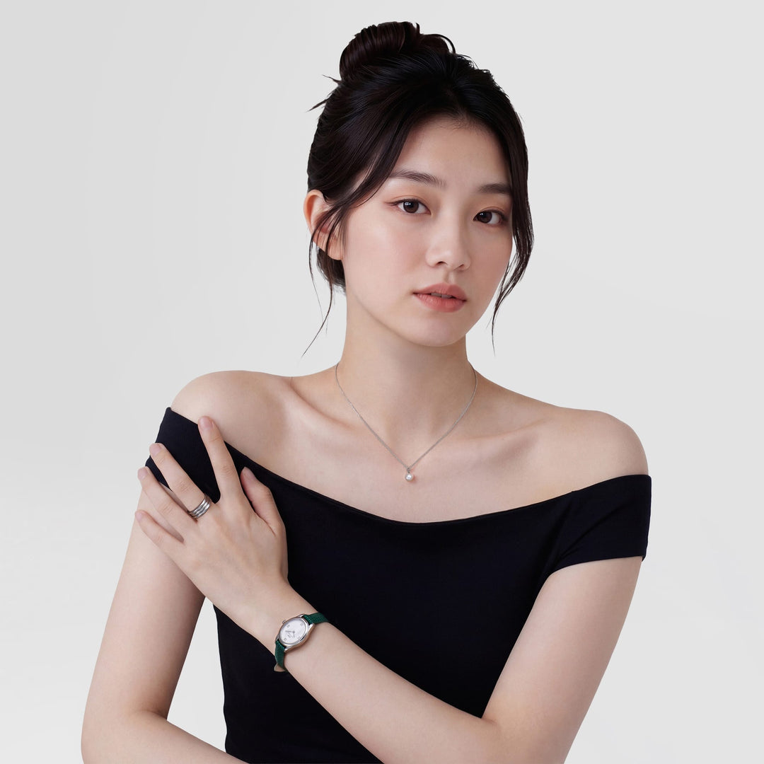 Daniel Wellington Pearl Necklace Silver | The Jewellery Boutique