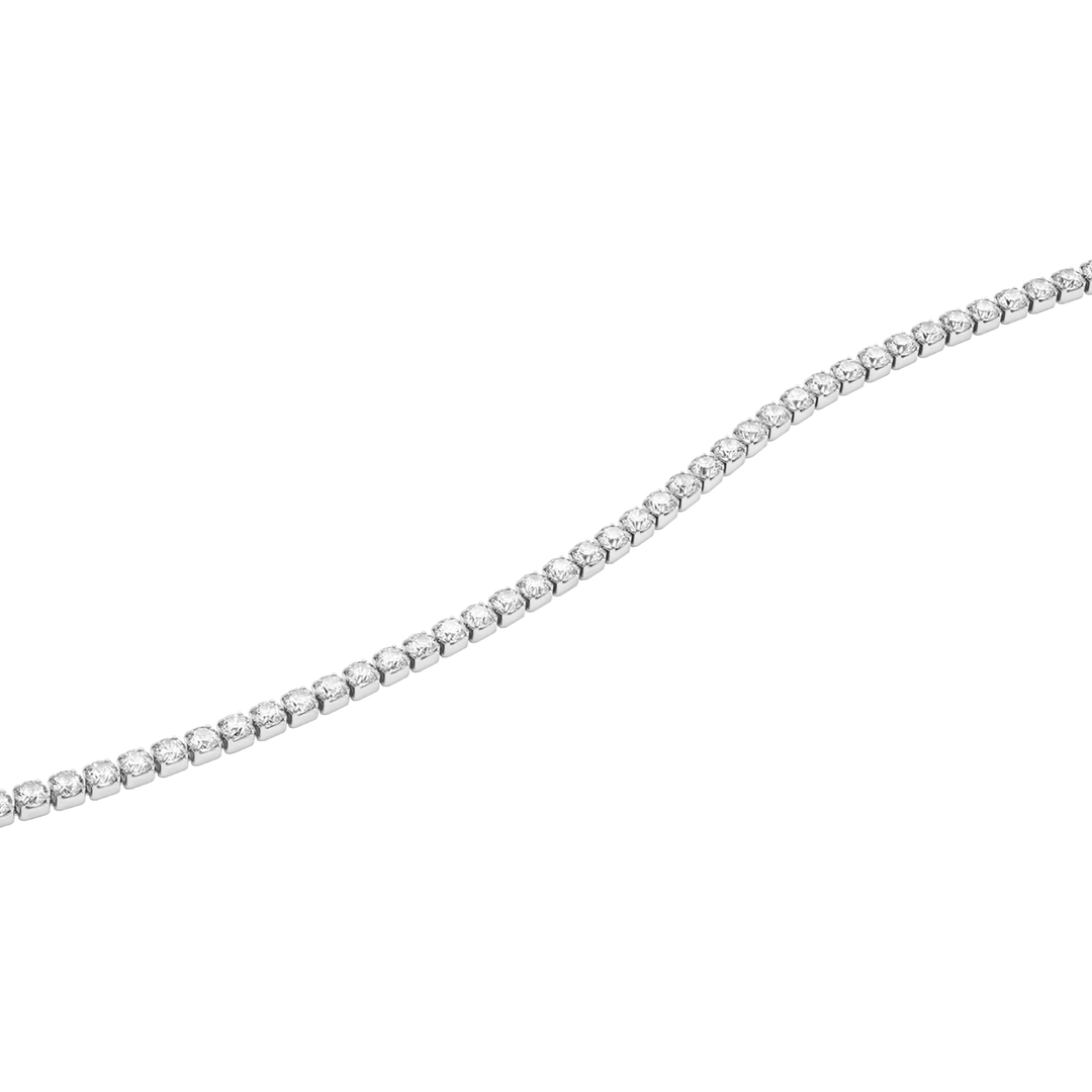Classic Tennis Necklace Silver