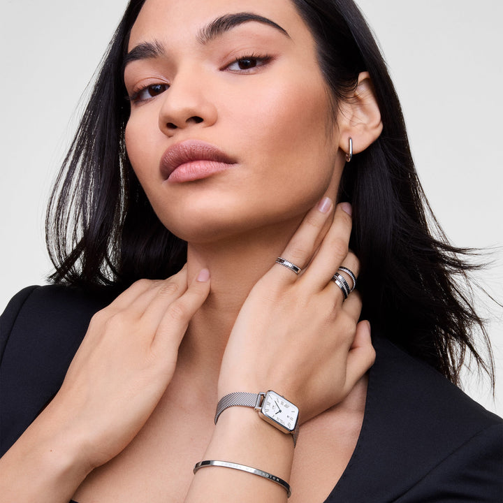 Daniel Wellington Quadro Sterling  Roman Numerals Date